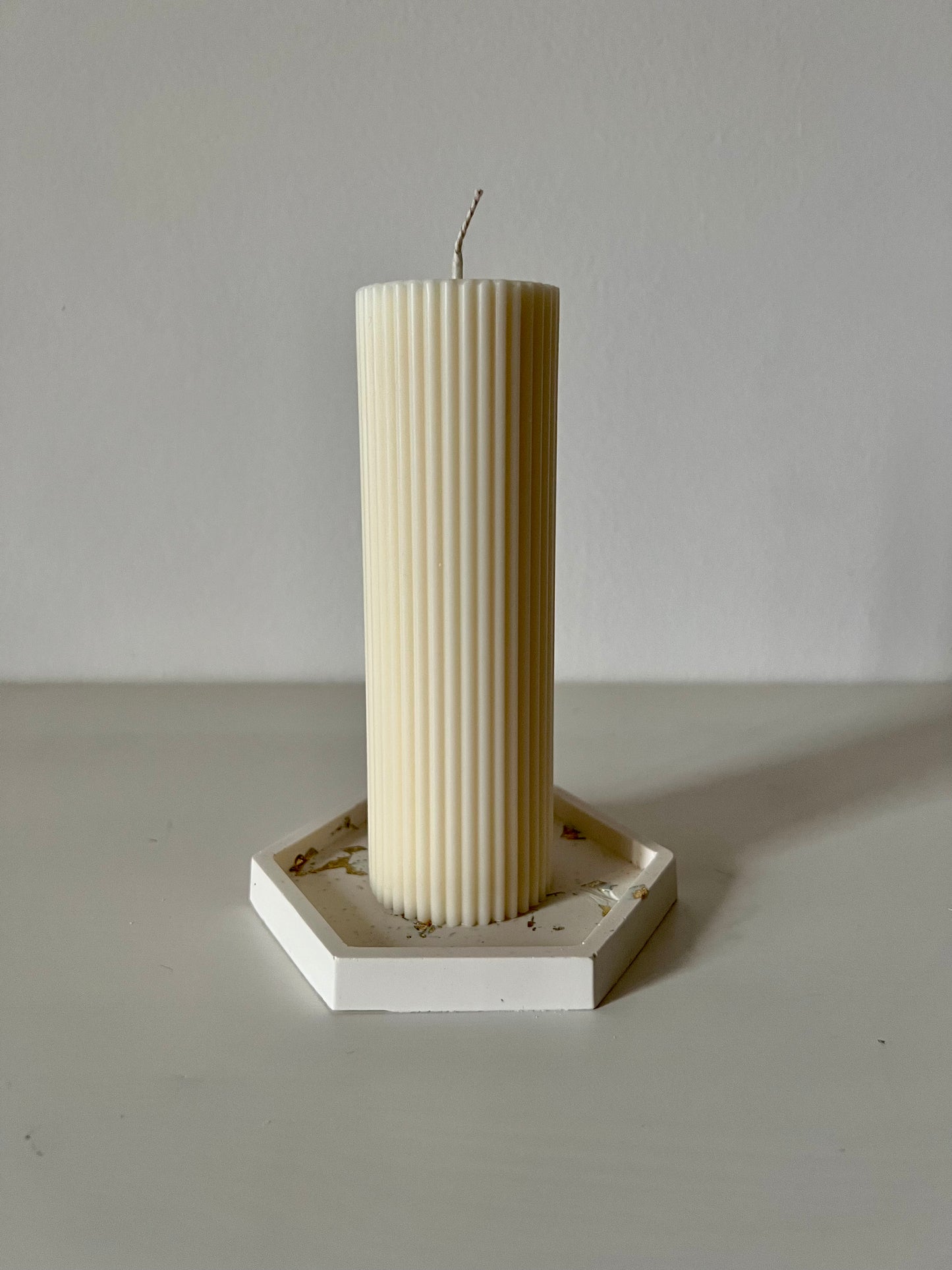 Ribbed Pillar - Soy Candle